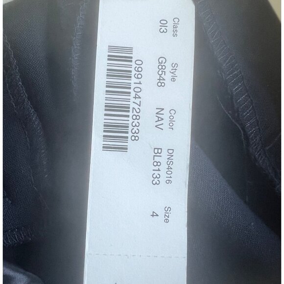 J.Crew Edie Navy Perfecting Pockets Slim Trouser Pants Womens Size 4 - Picture 10 of 16